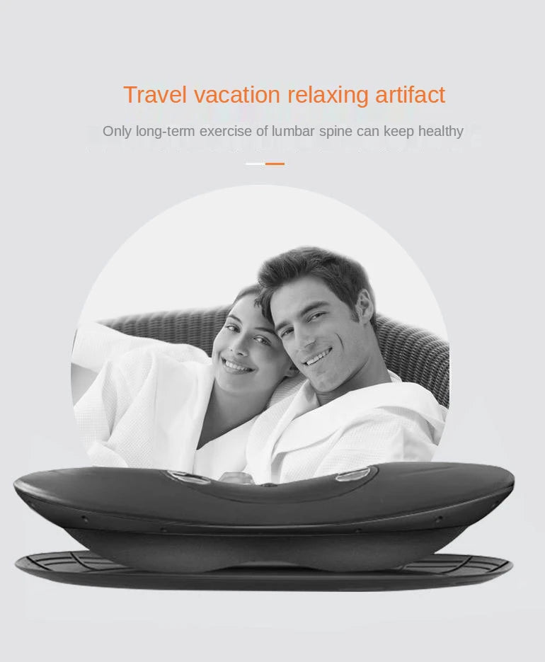 EMS & Advanced Inflatable Lumbar Traction Device | Airbag Compression Massager for Spinal Relief & Back Pain Relief