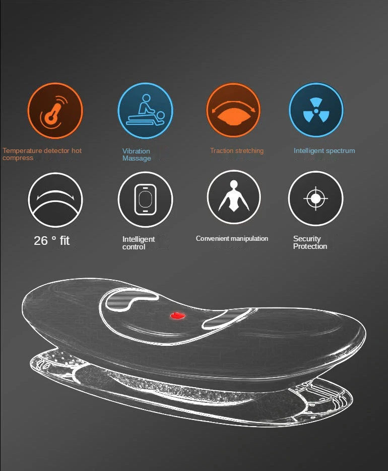EMS & Advanced Inflatable Lumbar Traction Device | Airbag Compression Massager for Spinal Relief & Back Pain Relief