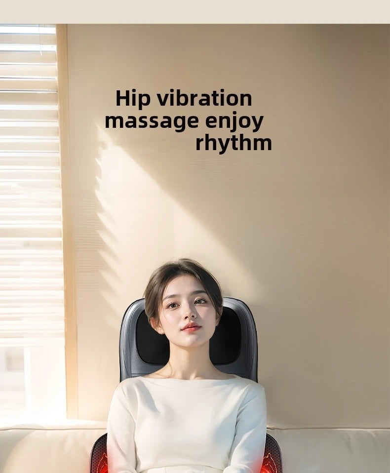 Electric Massage Chair Pad with Heat | Full Body Vibration & Kneading Therapy
| Back Massager for Chair, Sofa, Home & Office