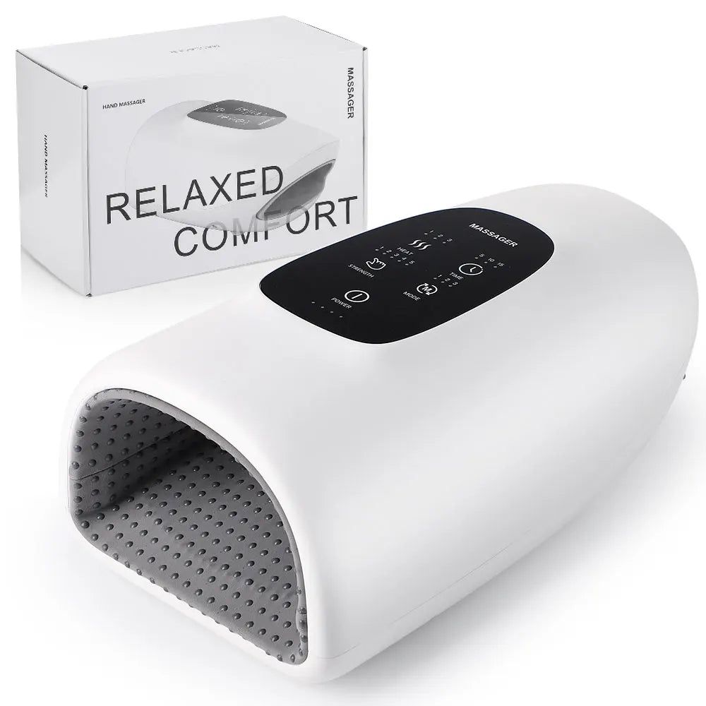 Smart Heated Wireless Electric Hand Massager | Air Compression & Hot Compress for Arthritis, Numbness & Muscle Relief