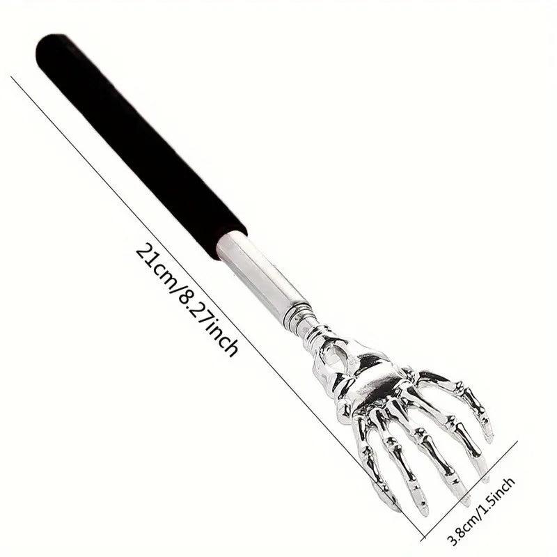 Portable Extendable Back Scratcher | Stainless Steel Telescoping Massager for Humans & Pets