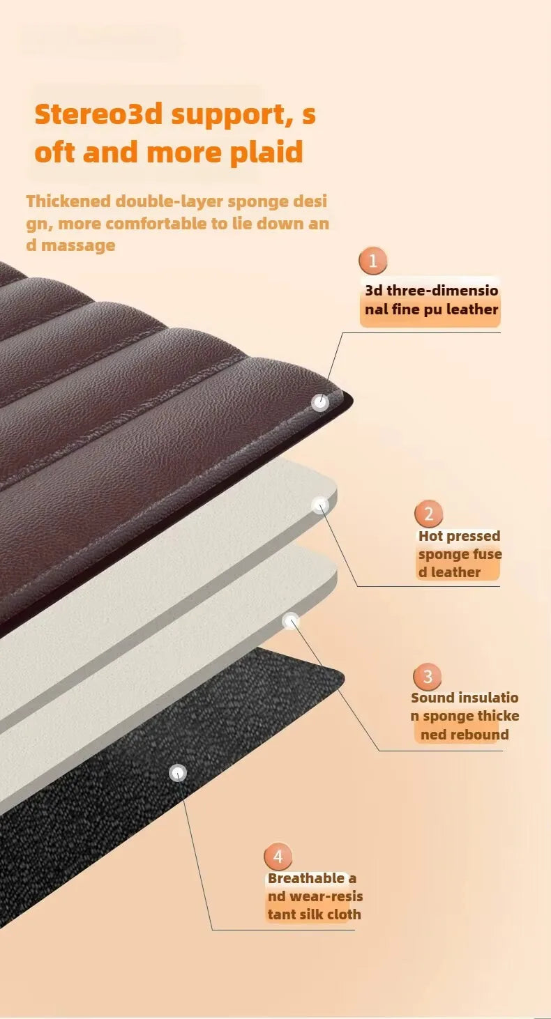 Electric Heated Full Body Massage Mat with Heat | Multi-Zone Kneading, Vibration & Air Compression (Hand Control)