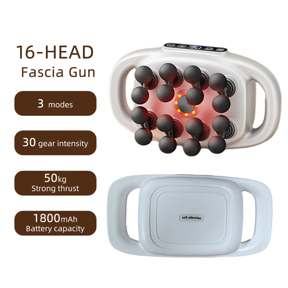 Professional 42-Head High-Frequency Percussion Massage Gun | Deep Tissue Vibration for Full Body & Muscle Relaxation | Pain Relief (Back, Neck, Shoulder)