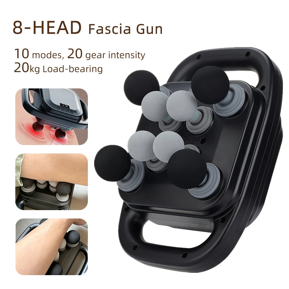 Professional 42-Head High-Frequency Percussion Massage Gun | Deep Tissue Vibration for Full Body & Muscle Relaxation | Pain Relief (Back, Neck, Shoulder)