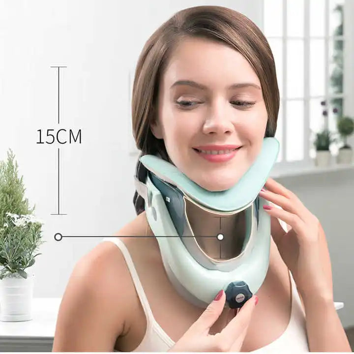 Inflatable Cervical Neck Traction Collar | Adjustable Air Sac Design for Spine Alignment & Home Use