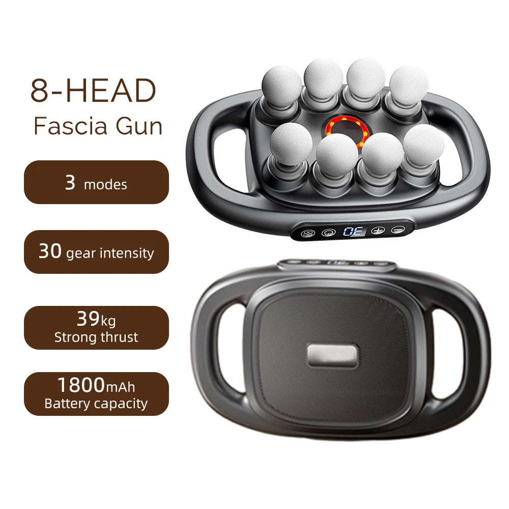 Professional 42-Head High-Frequency Percussion Massage Gun | Deep Tissue Vibration for Full Body & Muscle Relaxation | Pain Relief (Back, Neck, Shoulder)