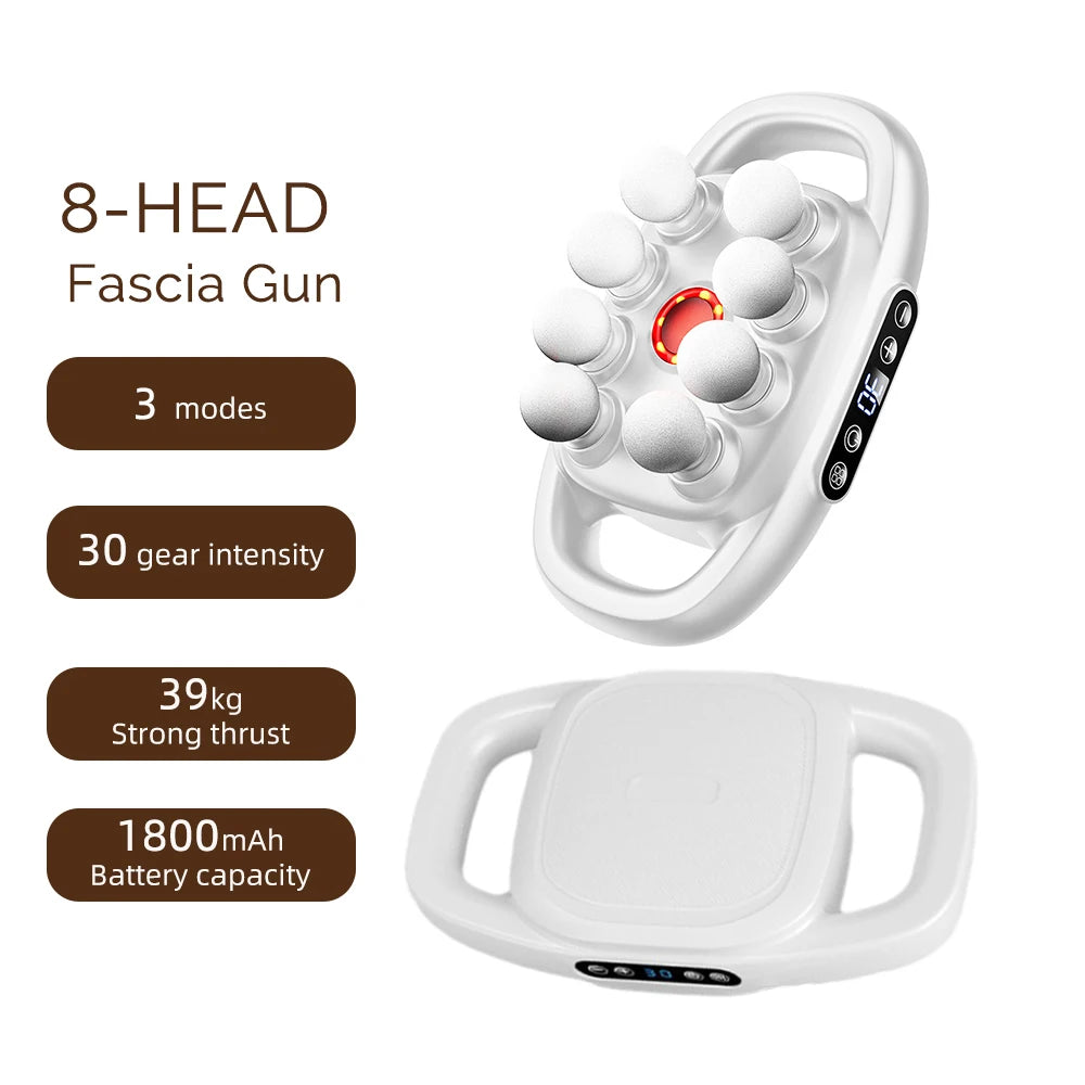 Professional 42-Head High-Frequency Percussion Massage Gun | Deep Tissue Vibration for Full Body & Muscle Relaxation | Pain Relief (Back, Neck, Shoulder)