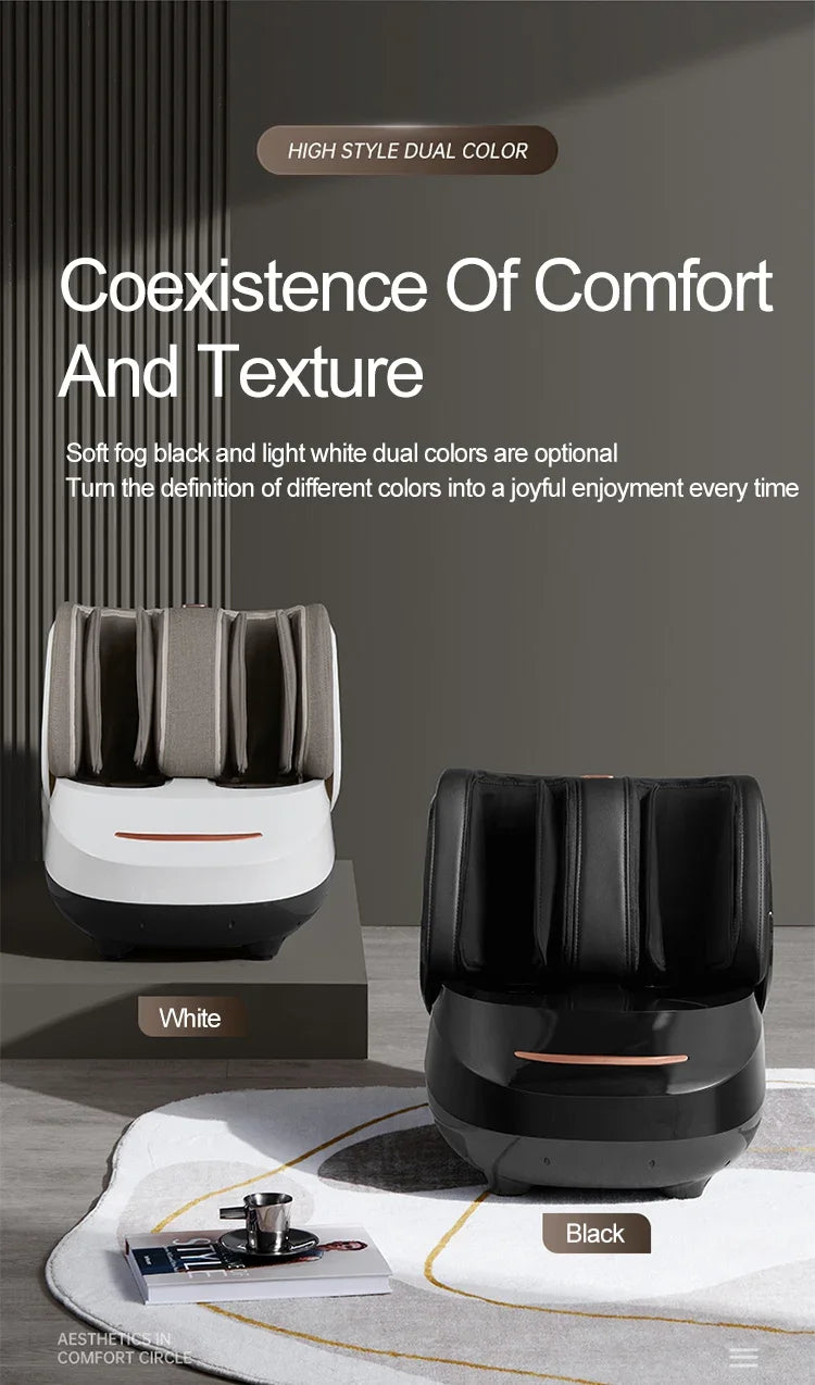 Premium Spa-Quality Electric Foot & Leg Massager with Air Compression, Heat & Vibration | Deep Kneading & Full Wrap Relief