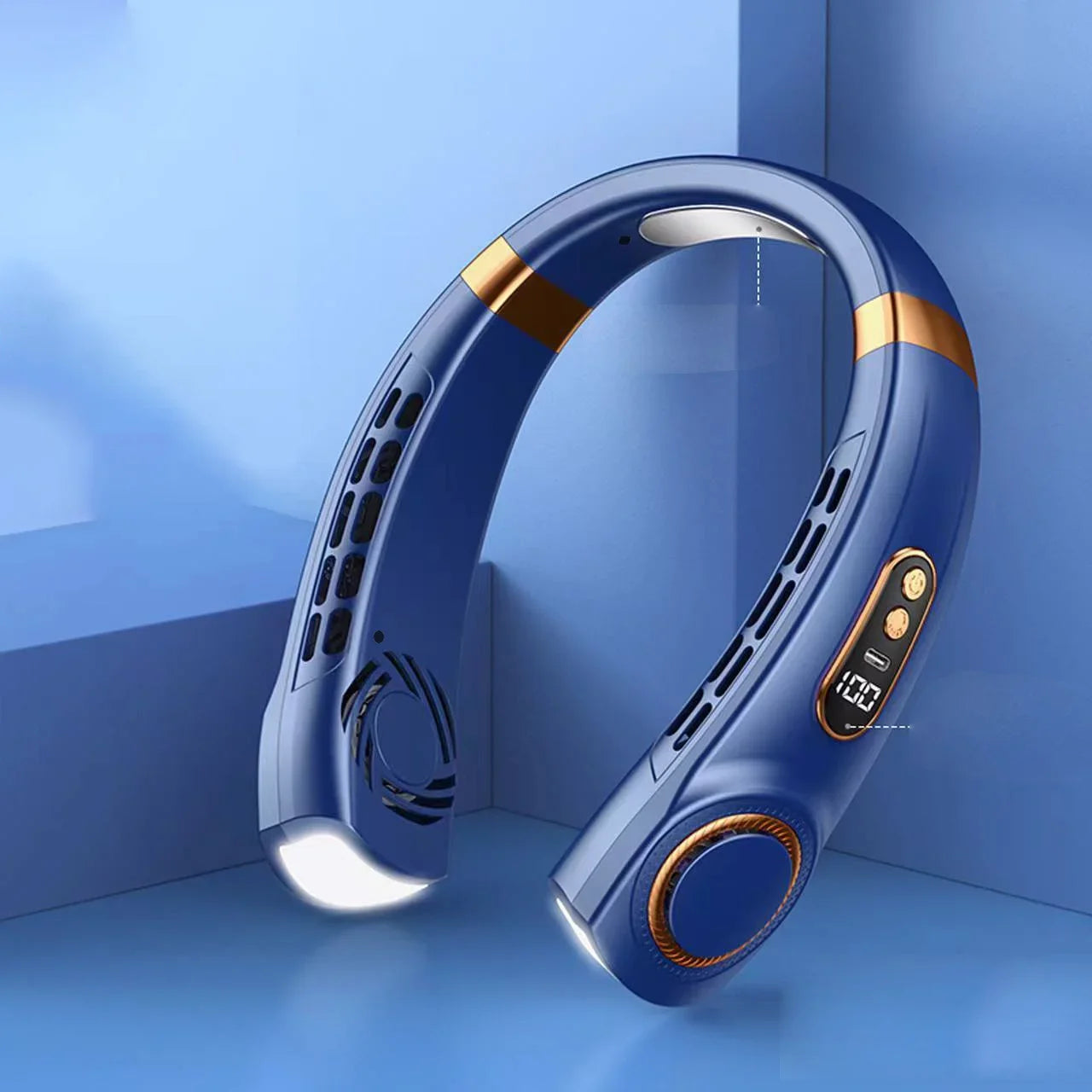 Stay Cool On-The-Go | Rechargeable Hands-Free Neck Fan | Portable USB-Powered Personal Cooling for Indoor & Outdoor Use