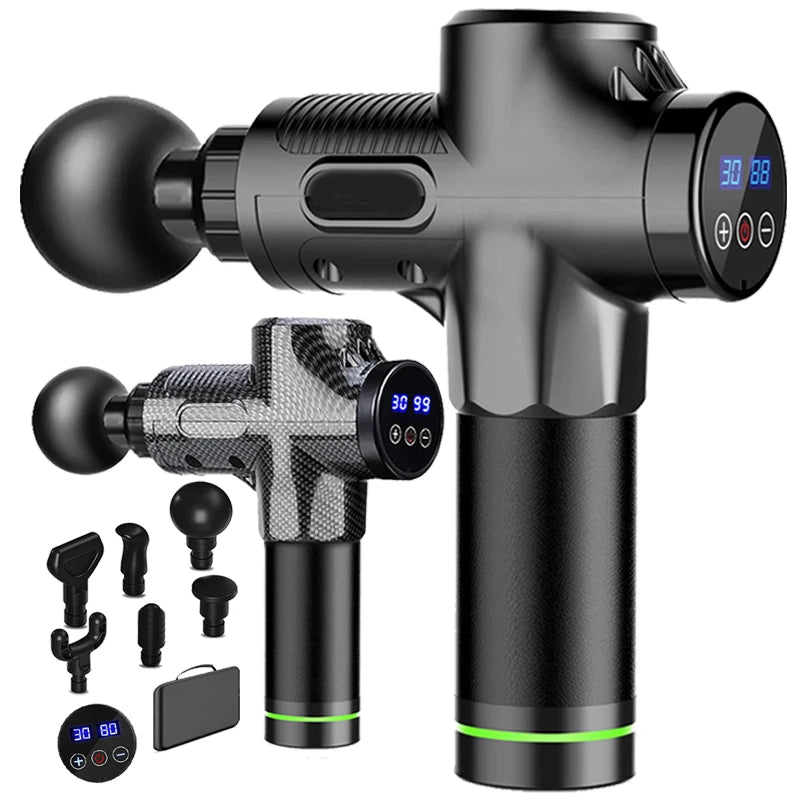 Quiet 30-Level Deep Tissue Massage Gun | Electric Percussion Massager for Full Body, Neck Muscle Relaxation & Fitness Recovery