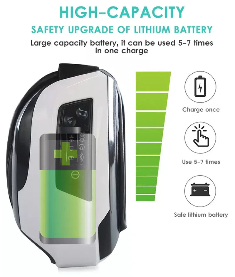Premium 4D Electric Smart Eye Massager | Air Pressure, Vibration, Heat & Bluetooth Music for Tired Eyes & Dark Circles