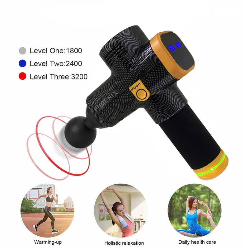 Phoenix A2 Deep Tissue Massage Gun | Portable Percussion Massager for Muscle Relaxation & Fascia Release