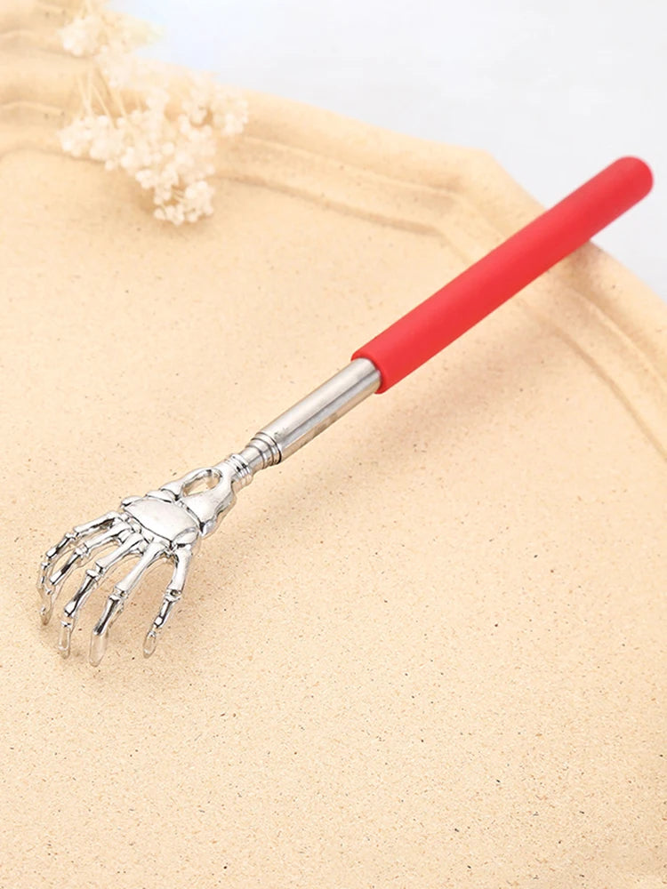 Extendable Stainless Steel Back Scratcher | Portable Itch & Stress Relief Massager Tool