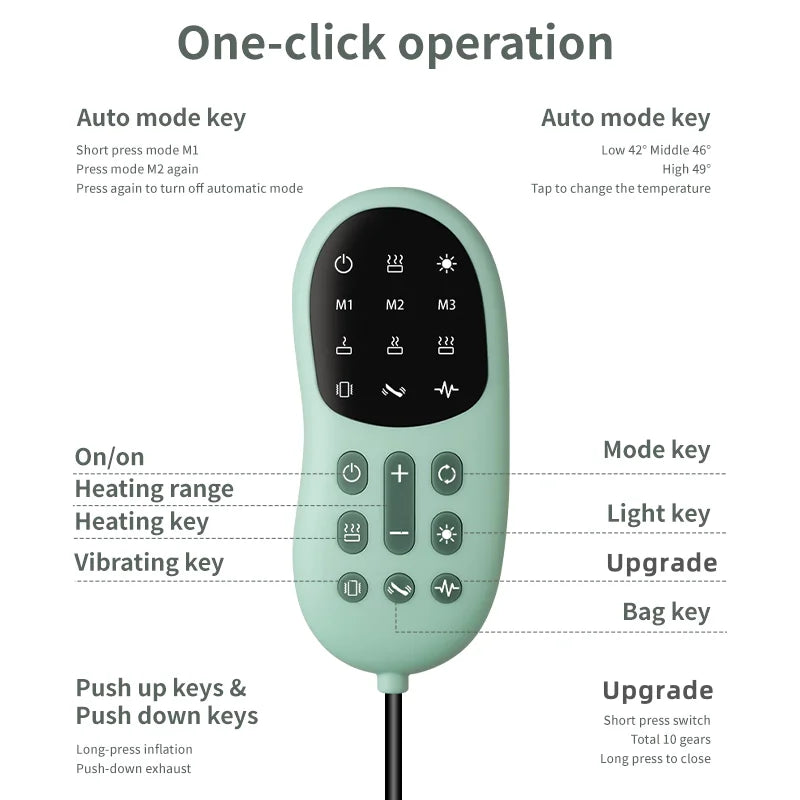 Premium Waist Massager with Heat & Dynamic Stretching | Low-Frequency Vibration & Multi-Axis Motion for Spinal Support | Airbag Traction for Core Relief