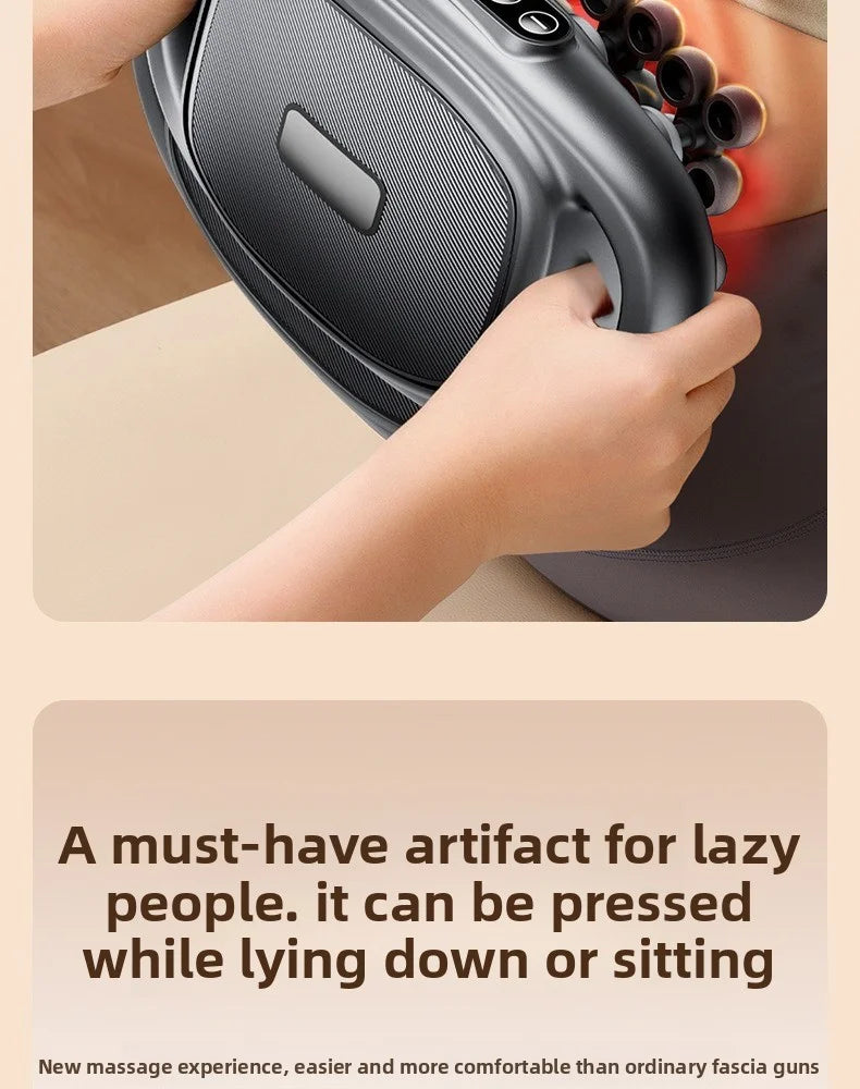 Professional High-Quality 32-Head Deep Tissue Massage Gun | Wireless High-Frequency Vibration with Red Light Therapy for Deep Muscle Relief | Red Light for Full Body Relaxation