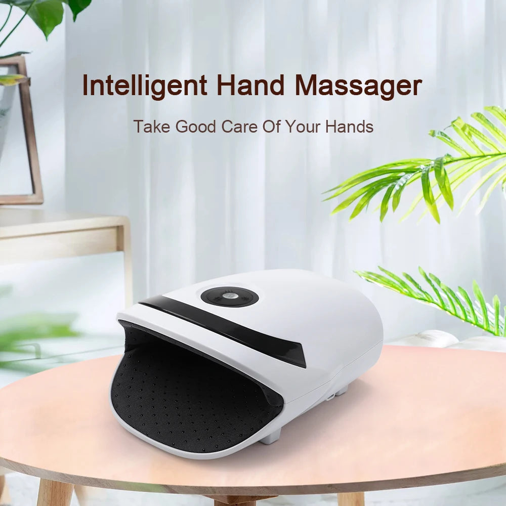 Smart Heated Wireless Electric Hand Massager | Air Compression & Hot Compress for Arthritis, Numbness & Muscle Relief