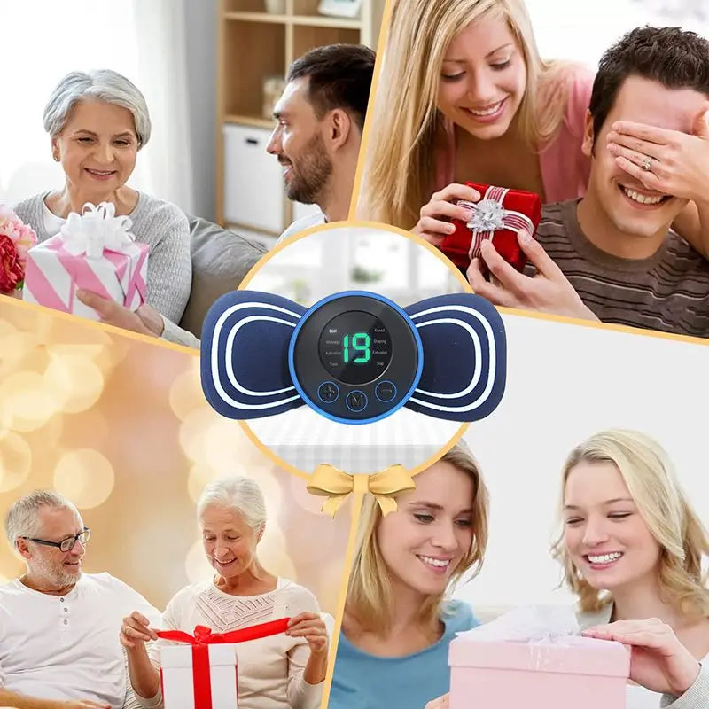 Discreet Relief: Intelligent Mini Neck & Shoulder Massage Patch | Portable, USB Rechargeable with Multi-Level Intensity Adjustment