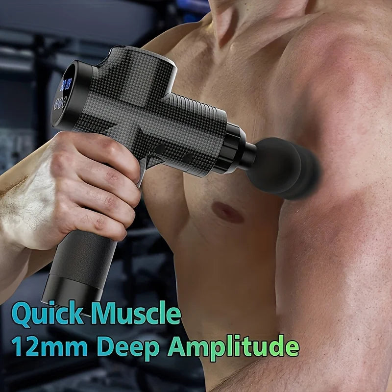 Quiet 30-Level Deep Tissue Massage Gun | Electric Percussion Massager for Full Body, Neck Muscle Relaxation & Fitness Recovery