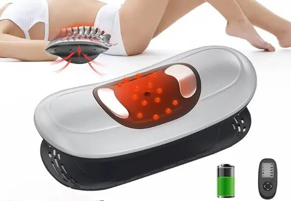 EMS & Advanced Inflatable Lumbar Traction Device | Airbag Compression Massager for Spinal Relief & Back Pain Relief