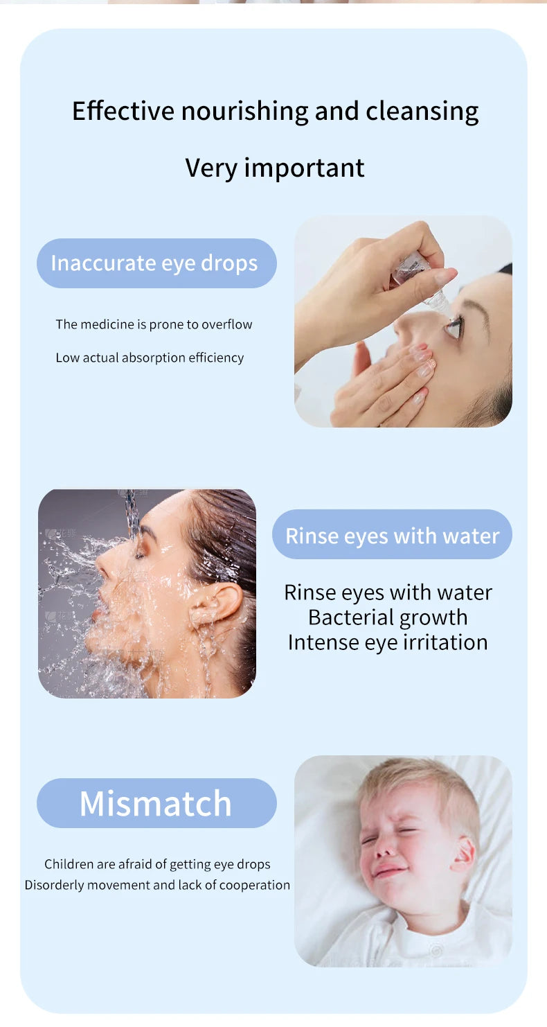 Electric Nano Steam Eye Massager | Hot Compress & Moisturising Spray for Eye Fatigue Relief