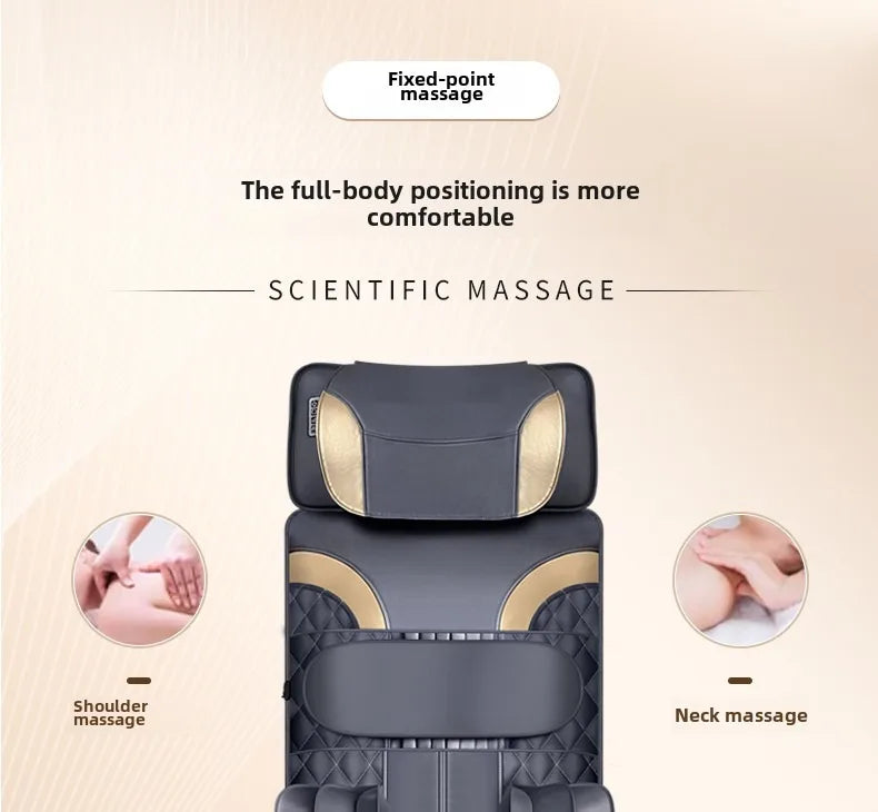 Advanced Heated Full Body Massage Mat | Heated Airbag, Vibration & Swing Motion with Lumbar & Neck Traction (Remote Operated)
