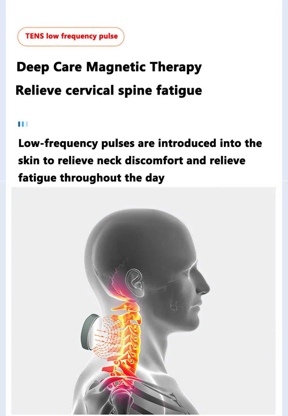Smart Portable Neck & Shoulder Massager | Heating & Vibration Therapy for Cervical Health Care Device