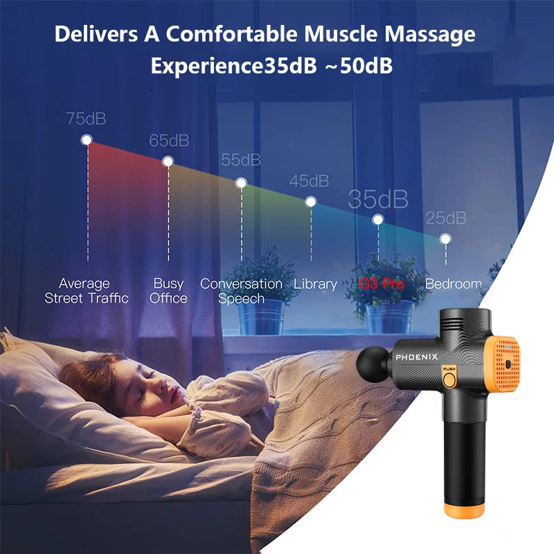 Phoenix A2 Deep Tissue Massage Gun | Portable Percussion Massager for Muscle Relaxation & Fascia Release