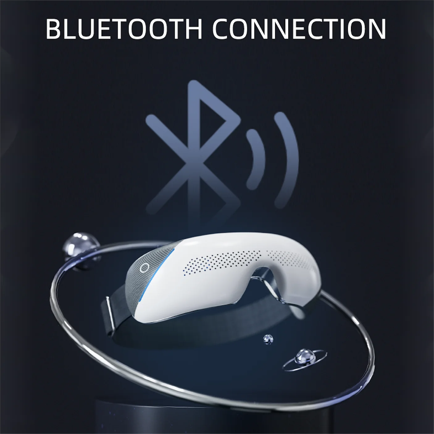 Premium Smart Eye Massager with Heat & Bluetooth Audio | Vibration for Dry Eye, Migraine Relief & Improved Sleep