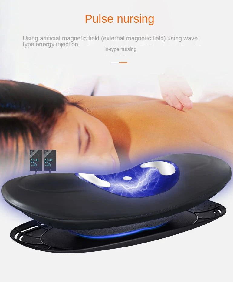 EMS & Advanced Inflatable Lumbar Traction Device | Airbag Compression Massager for Spinal Relief & Back Pain Relief