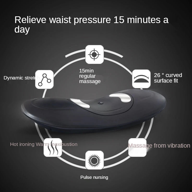 EMS & Advanced Inflatable Lumbar Traction Device | Airbag Compression Massager for Spinal Relief & Back Pain Relief