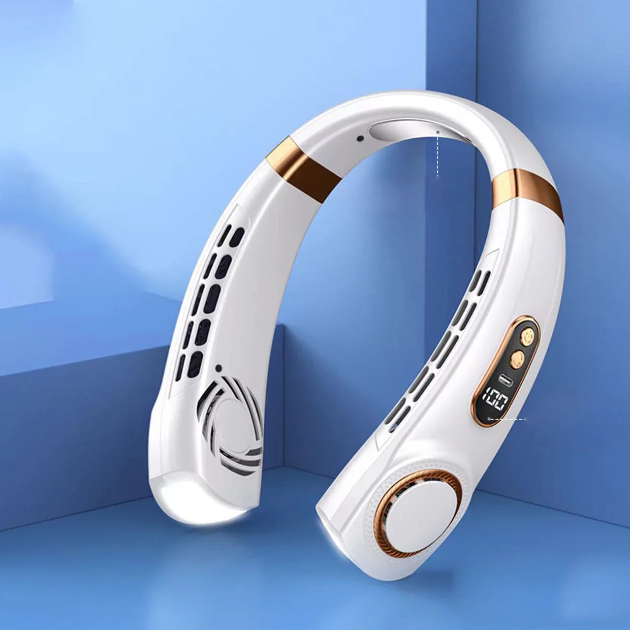 Stay Cool On-The-Go | Rechargeable Hands-Free Neck Fan | Portable USB-Powered Personal Cooling for Indoor & Outdoor Use