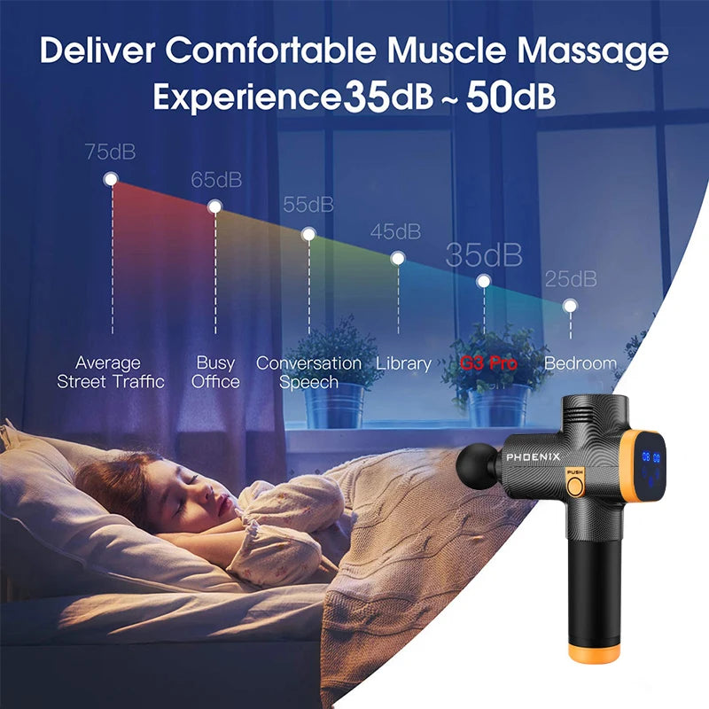 Phoenix A2 Deep Tissue Massage Gun | Portable Percussion Massager for Muscle Relaxation & Fascia Release