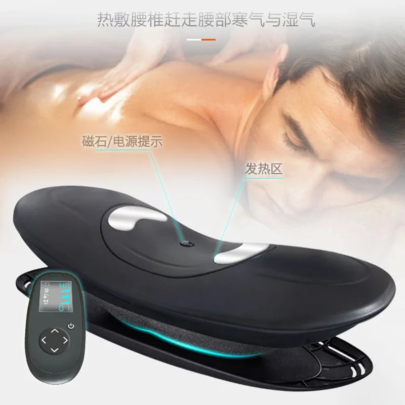 EMS & Advanced Inflatable Lumbar Traction Device | Airbag Compression Massager for Spinal Relief & Back Pain Relief
