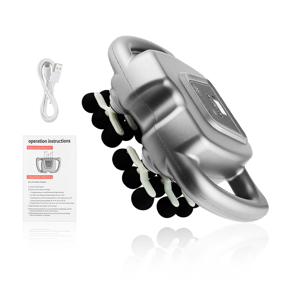Professional 42-Head High-Frequency Percussion Massage Gun | Deep Tissue Vibration for Full Body & Muscle Relaxation | Pain Relief (Back, Neck, Shoulder)