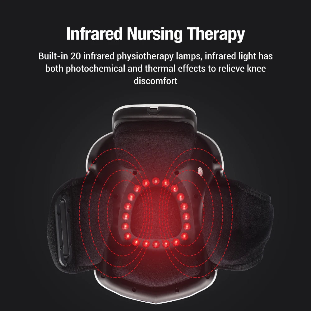 Smart Knee Massage Hot Compress Knee Relax Massager Knee Cap Treasure Laser Infrared Elbow Shoulder Massager Relive Joint Pain
