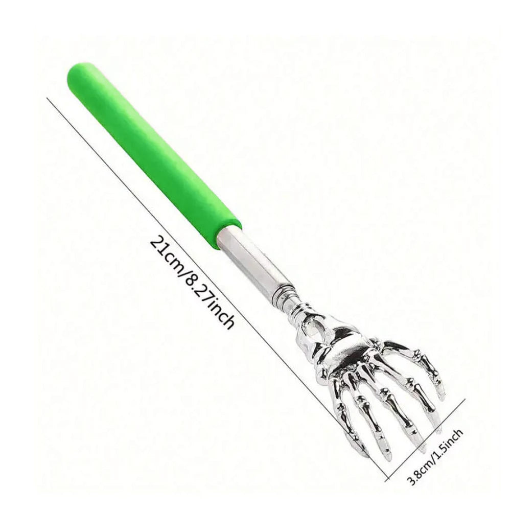Portable Extendable Back Scratcher | Stainless Steel Telescoping Massager for Humans & Pets