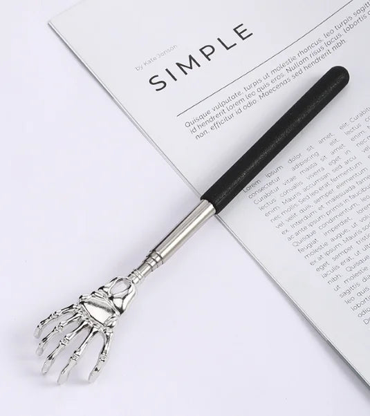 Extendable Stainless Steel Back Scratcher | Portable Itch & Stress Relief Massager Tool