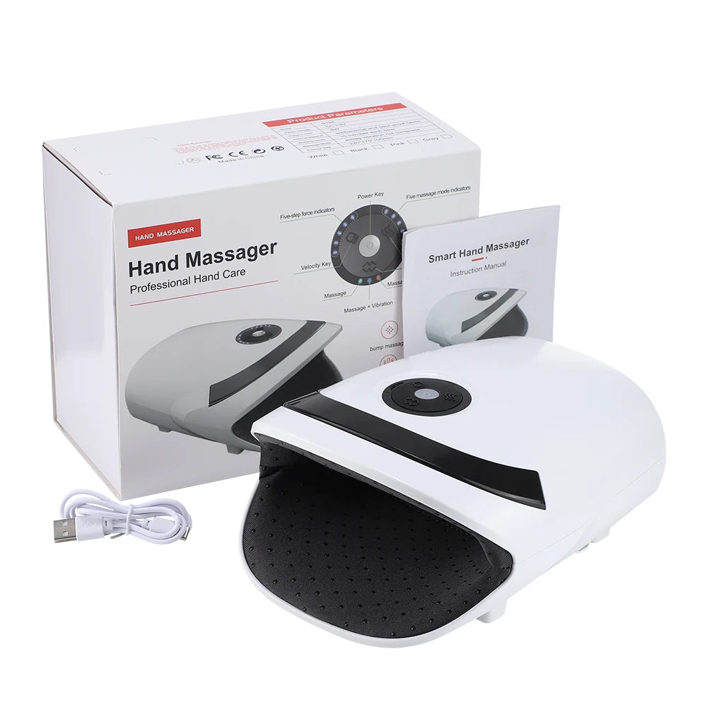Smart Heated Wireless Electric Hand Massager | Air Compression & Hot Compress for Arthritis, Numbness & Muscle Relief