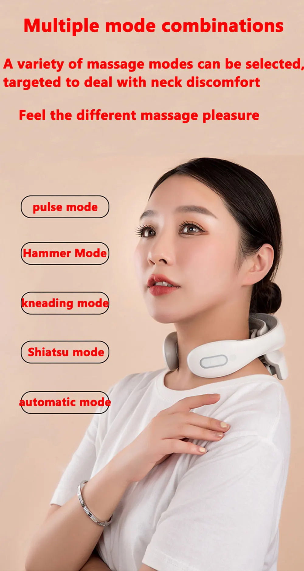 Smart Portable Neck & Shoulder Massager | Heating & Vibration Therapy for Cervical Health Care Device