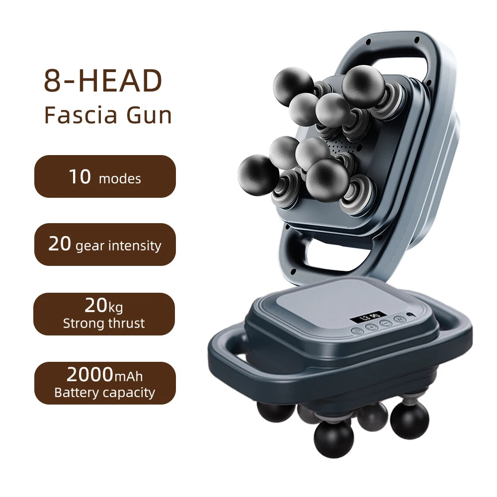 Professional 42-Head High-Frequency Percussion Massage Gun | Deep Tissue Vibration for Full Body & Muscle Relaxation | Pain Relief (Back, Neck, Shoulder)