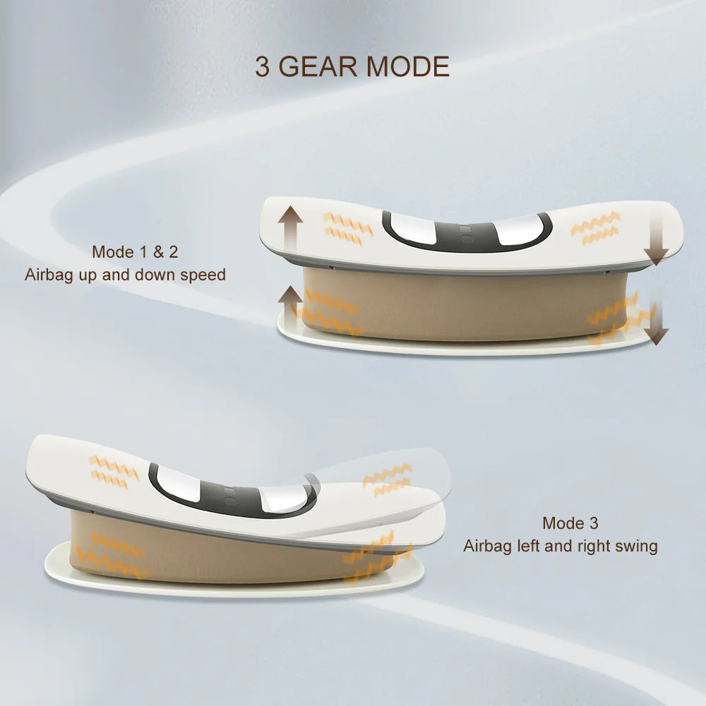 Premium Adjustable Electric Lumbar Massager | Vibration Therapy & Spinal Traction Device for Waist & Back Support | Device for Core, Waist Pain Relief & Spine Health