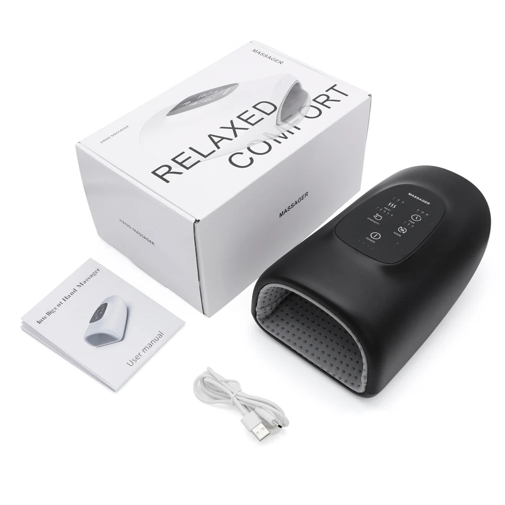 Smart Heated Wireless Electric Hand Massager | Air Compression & Hot Compress for Arthritis, Numbness & Muscle Relief