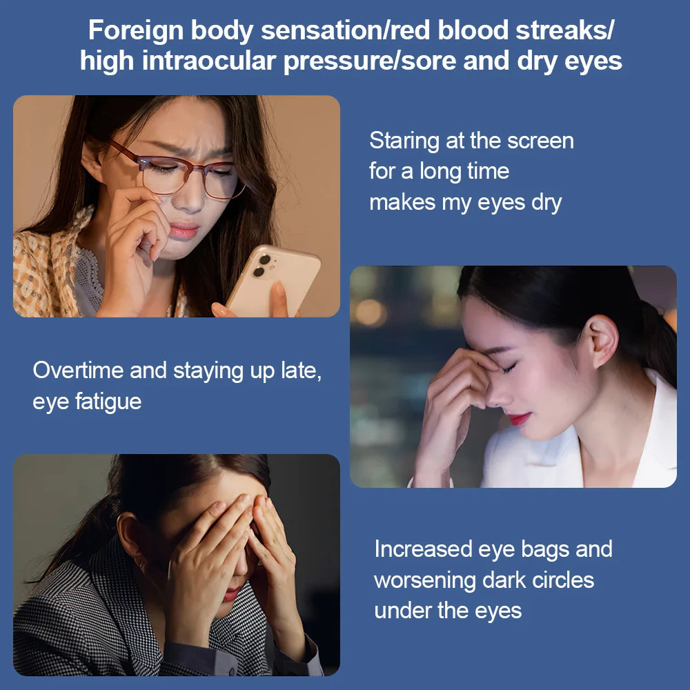 3D Electric Steam Eye Massager | Smart Heat Hot Compress & Nano Steam for Eye Care