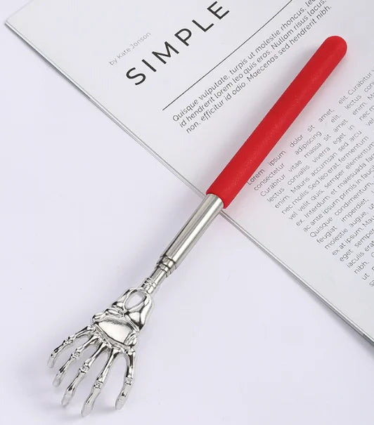 Extendable Stainless Steel Back Scratcher | Portable Itch & Stress Relief Massager Tool