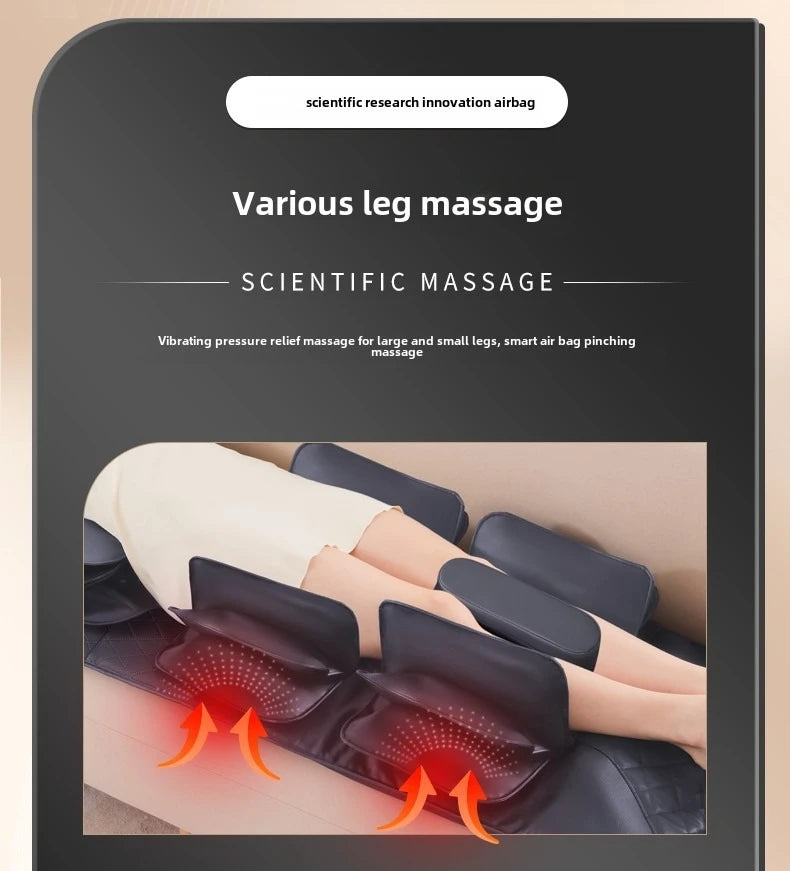 Advanced Heated Full Body Massage Mat | Heated Airbag, Vibration & Swing Motion with Lumbar & Neck Traction (Remote Operated)