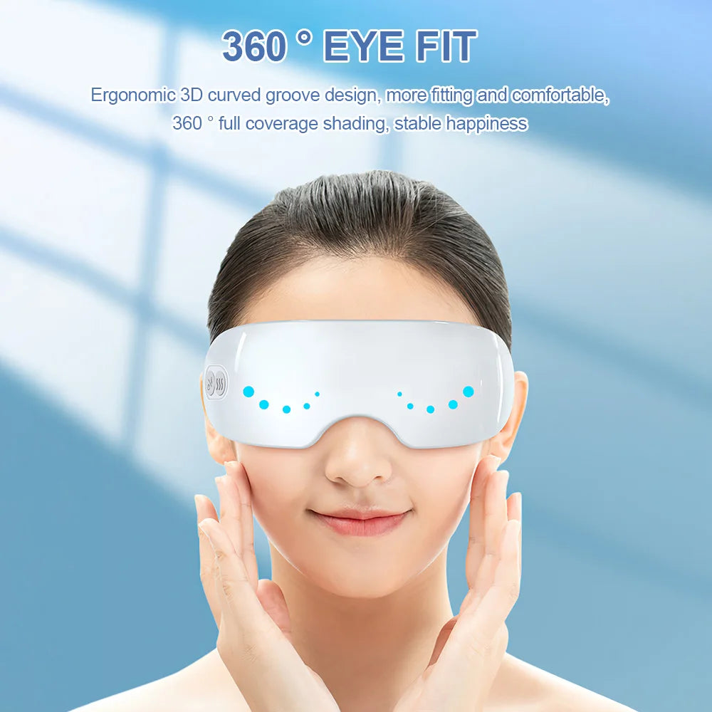 3D Electric Steam Eye Massager | Smart Heat Hot Compress & Nano Steam for Eye Care