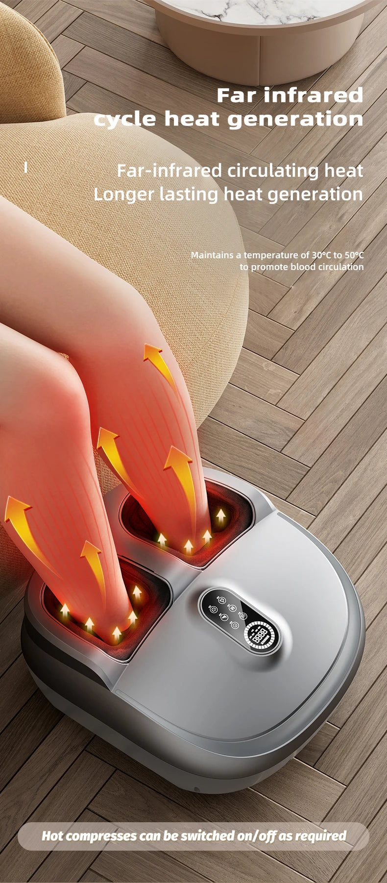 Advanced Multi-Function Electric 8D Foot & Calf Massager | Multi-Functional Kneading, Heating, Rolling & Airbag Compression