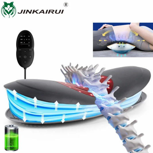 Multi-Level Electric Lumbar Traction Device | Inflatable, Heated Vibration for Back & Spine Relief 
| Multi-Level Vibration, Hot Compress for Lumbar Relief