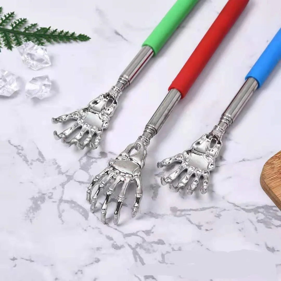 Extendable Stainless Steel Back Scratcher | Portable Itch & Stress Relief Massager Tool