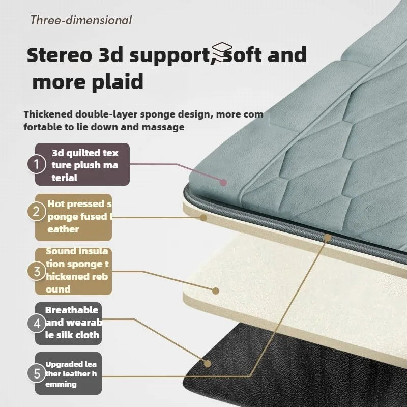 Electric Heated Full Body Massage Mat with Heat | Multi-Zone Kneading, Vibration & Air Compression (Hand Control)